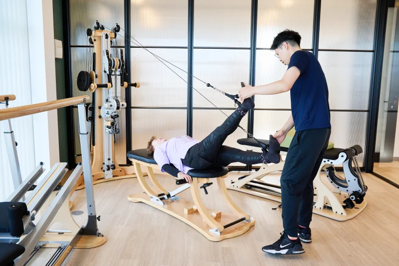 利用者の身体の状態チェックを理学療法士