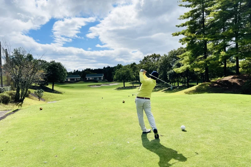 飛距離が伸びた男性